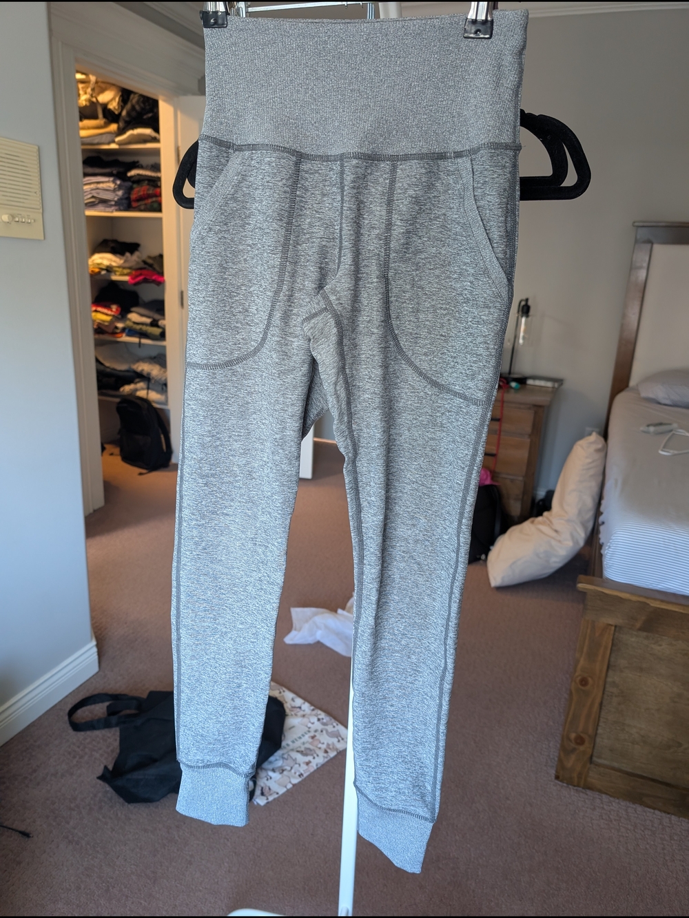 Zella Heather Gray High-Waist Leggings